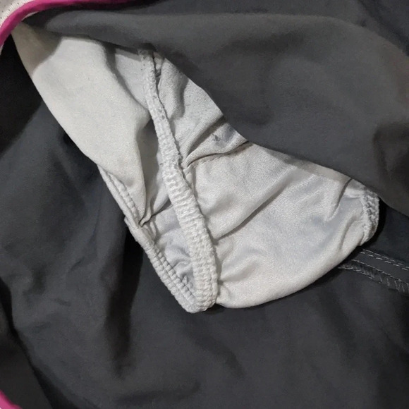 Nike Dri Fit Tempo Running Shorts, Color Gray/Pink Size S - Picture 9 of 11